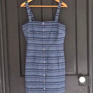 Blue striped dress
